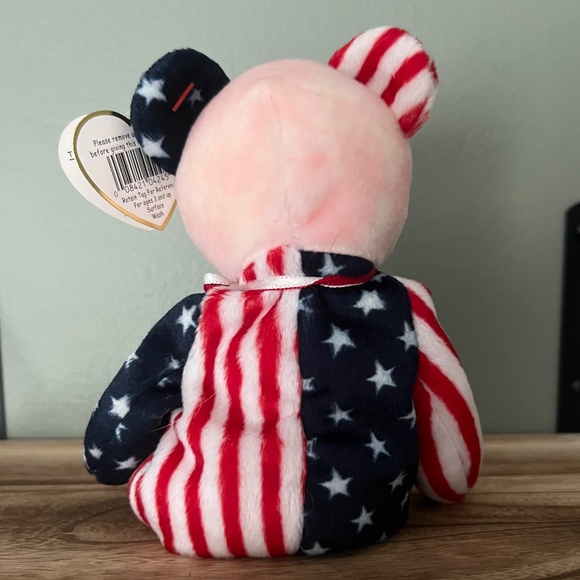 Retired "Spangle" Bear Beanie Baby - Picture 2 of 4